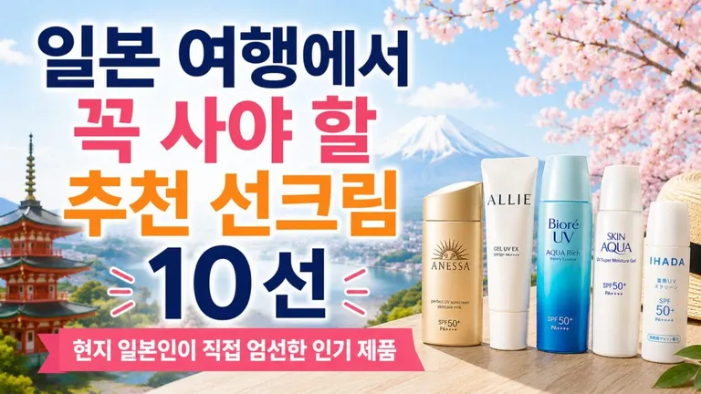 일본 선크림 추천 10선｜현지 일본인이 엄선