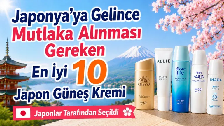 Japonya'da Alınacak En İyi 10 Japon Güneş Kremi | Yerli Seçimi