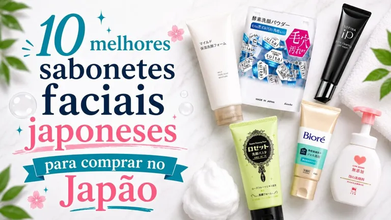 10 melhores sabonetes faciais japoneses para comprar no Japão